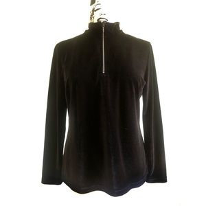 St. John Black Soft Pullover